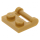 LEGO lapos elem 1x2 zárt végű fogantyúval, gyöngyház arany (48336)
